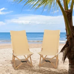 Costway Patio Folding Camping Chair Portable Fishing Bamboo Adjust Backrest W/Carry Bag -Coleman Camp Shop GUEST 623d0026 8b0d 4b33 80fe 868d85e99981