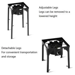 Costway Portable Propane 100000BTU Single Burner Outdoor Camp Stove W Adjustable Legs -Coleman Camp Shop GUEST 693c212f 1436 461a bbe6 08b22f950f96