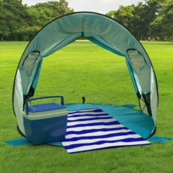 Pop Up Beach Tent With UV Protection And Ventilation Windows – Water And Wind Resistant Double-Door Sun Shelter For Outdoor Events By Wakeman (Blue) 7 Pop Up Beach Tent With UV Protection And Ventilation Windows – Water And Wind Resistant Double-Door Sun Shelter For Outdoor Events By Wakeman (Blue) -Coleman Camp Shop GUEST 6a78970c b607 45db 990e 5d350b48da05