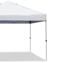 Z-Shade ZSBP10VNTWH-S 10 By 10 Foot White Venture Straight Leg Canopy And Emergency Tent Shelter For Outdoor And Indoor Use, 100 Square Foot Coverage