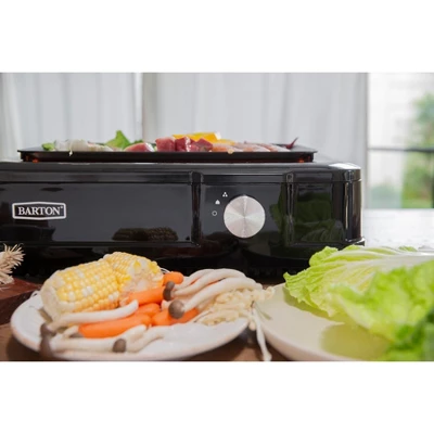 Barton 1600W Electric Smokeless Infrared Grill Adjustable Temperature BBQ Grilling Non-Stick Grate & Drip Tray 4 Barton 1600W Electric Smokeless Infrared Grill Adjustable Temperature BBQ Grilling Non-Stick Grate & Drip Tray - Image 2