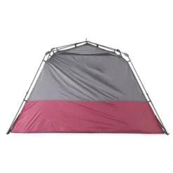 Core Equipment 11'x9' 6 Person Durable Quick Setup Camping Tent With Air Vents, Loft, Rainfly, Room Divider And Carry Bag - Red