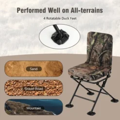 Costway Folding Silent Swivel Blind 360°Swivel Hunting Chair W/All-terrain Foot Pads -Coleman Camp Shop GUEST 6fd5543b beba 4183 983c 5ca8f3d01f6e