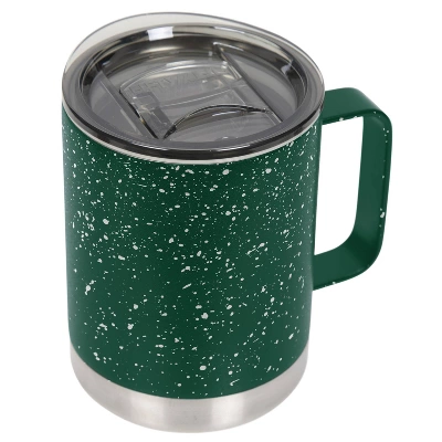 FIFTY/FIFTY 12oz Speckle Mug Forest Green/White 3 FIFTY/FIFTY 12oz Speckle Mug Forest Green/White
