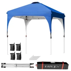 Costway 6.6x6.6 FT Pop Up Canopy Tent Shelter Height Adjustable W/ Roller Bag -Coleman Camp Shop GUEST 706799df 1cb2 4d2a 9390 54b019da0cbb