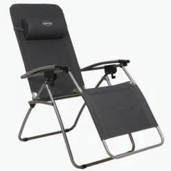 Kamp-Rite Folding Reclining Zero Gravity Chair W/Headrest Pillow For Backyard, Camping, Tailgating, And Sports, 300 LB Capacity, Black (2 Pack)