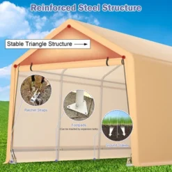 Costway 9x17 Ft Heavy Duty Carport Canopy PE Car Tent Steel Outdoor Garage Shelter 17 Costway 9x17 Ft Heavy Duty Carport Canopy PE Car Tent Steel Outdoor Garage Shelter -Coleman Camp Shop GUEST 76e40f50 f366 47cc 8ce4 b4d3e66d7cdf