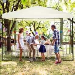 Costway 10'x10' Patio Gazebo Canopy Tent Steel Frame Shelter Patio Party Awning -Coleman Camp Shop GUEST 77cbaf44 9742 43f5 b83b 10b25aead731