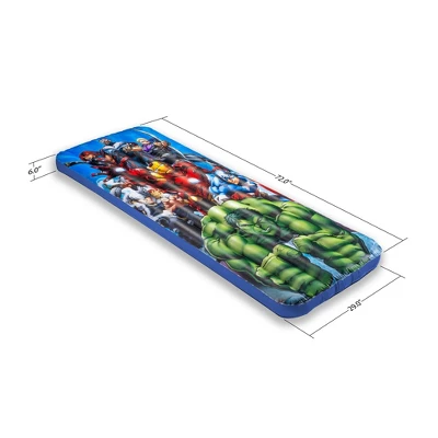 Living IQ Inflatable Jr Twin Portable Small Travel Size Kids Toddler Sleeping Blow Up Air Bed Mattress, Marvel Avengers 6 Living IQ Inflatable Jr Twin Portable Small Travel Size Kids Toddler Sleeping Blow Up Air Bed Mattress, Marvel Avengers - Image 4