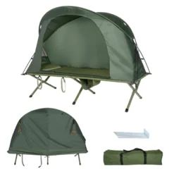 Tangkula 1-Person Folding Camping Tent Cot Portable Outdoor Tent For Backpacking & Hiking Green/Gray -Coleman Camp Shop GUEST 78f74556 fa7a 44da 9e1c d888006999a4