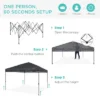 Best Choice Products 10x10ft Easy Setup Pop Up Canopy Instant Portable Tent W/ 1-Button Push, Carry Case
