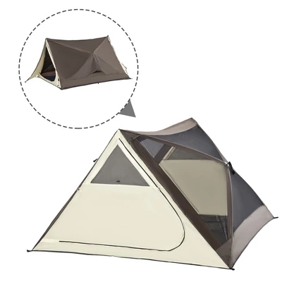 Outsunny 2-3 People Pop Up Camping Tent Waterproof Automatic Instant Tent Portable Cabana Beach Tent W/ Carry Bag, Windows And Doors 5 Outsunny 2-3 People Pop Up Camping Tent Waterproof Automatic Instant Tent Portable Cabana Beach Tent W/ Carry Bag, Windows And Doors - Image 3