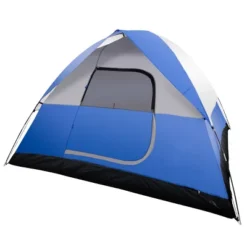 Leisure Sports 6-Person Waterproof Dome Tent For Camping - Blue/Grey