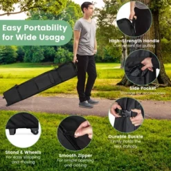 Costway 13x13ft Patio Pop-Up Gazebo Canopy Tent Instant Sun Shelter Outdoor Wheeled Bag -Coleman Camp Shop GUEST 7faa6633 c682 4152 83c4 cd65ec9ebc72