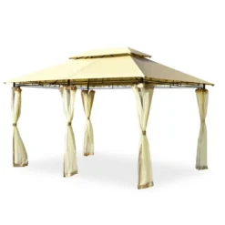 Costway 2-Tier 10'x13' Steel Gazebo Canopy Tent Shelter Patio Garden Outdoor Netting 22 Costway 2-Tier 10'x13' Steel Gazebo Canopy Tent Shelter Patio Garden Outdoor Netting -Coleman Camp Shop GUEST 80eb25d4 6b58 4f37 a9ee 3a515d834b23