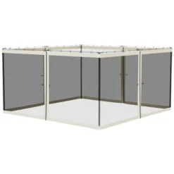 Outsunny Universal Replacement Mesh Sidewall Netting For Patio Gazebos And Canopy Tents With Zippers, (Sidewall Only) -Coleman Camp Shop GUEST 82075308 e751 4007 8960 77fa497c555e