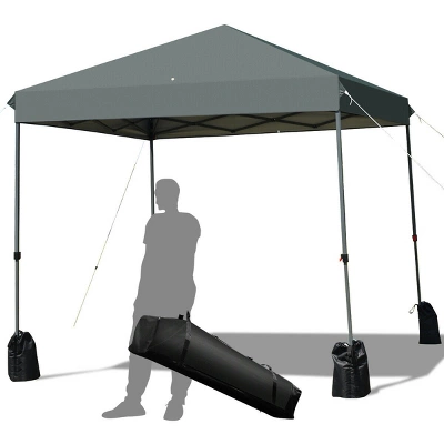 Costway 8x8 FT Pop Up Canopy Tent Shelter Wheeled Carry Bag 4 Canopy Sand Bag 13 Costway 8x8 FT Pop Up Canopy Tent Shelter Wheeled Carry Bag 4 Canopy Sand Bag - Image 11