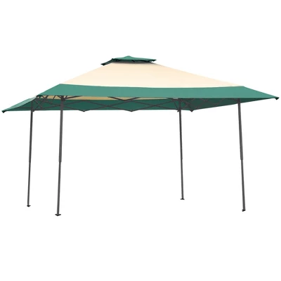 Costway 13'x13' Gazebo Canopy Shelter Awning Tent Patio Garden Green 11 Costway 13'x13' Gazebo Canopy Shelter Awning Tent Patio Garden Green - Image 9
