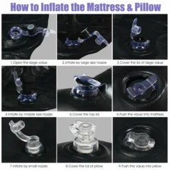 Costway Inflatable Car Air Backseat Mattress Flocking Travel SUV Camping Pad Pill & Pump -Coleman Camp Shop GUEST 84c9ca2f 4635 4cdb 960c a171a34b7d30