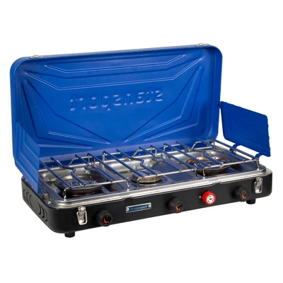 Stansport Triple Burner Propane Stove Blue 6 Stansport Triple Burner Propane Stove Blue - Image 4