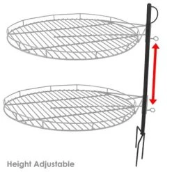 Sunnydaze Decor Sunnydaze Outdoor Heavy-Duty Height-Adjustable Fire Pit Cooking Grill Grate With 360-Degree Rotation - 24" -Coleman Camp Shop GUEST 8721cdfd 549e 4178 be02 d37529ef7cfc