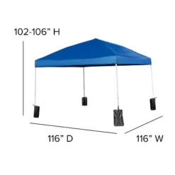 Flash Furniture 10'x10' Pop Up Event Straight Leg Canopy Tent With Sandbags And Wheeled Case -Coleman Camp Shop GUEST 875f7d06 aec9 4dcb b998 2ed8986e85bd