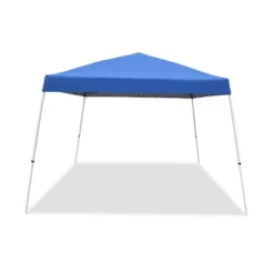 Caravan Canopy Pop-Up Tent V 12 X 12 Ft Slanted Leg Instant Shade, Blue (4 Pack)