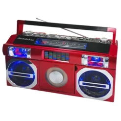 Studebaker SB2145 80's Retro Street Portable Bluetooth Boombox With FM Radio, CD Player, LED EQ And 10 Watts RMS Power -Coleman Camp Shop GUEST 89f99723 feb6 44cf 8cc3 4909db925210