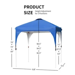 Costway 6.6x6.6 FT Pop Up Canopy Tent Shelter Height Adjustable W/ Roller Bag -Coleman Camp Shop GUEST 91d0e9bc 989f 4a62 b731 0b1f628aa172