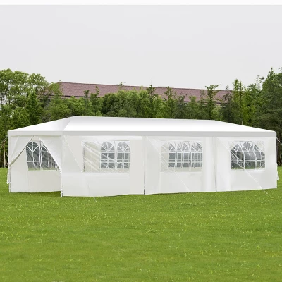 Costway 10'x30'Heavy Duty Gazebo Canopy Outdoor Party Wedding Tent 3 Costway 10'x30'Heavy Duty Gazebo Canopy Outdoor Party Wedding Tent