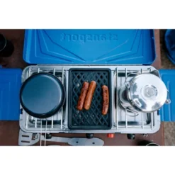 Stansport Double Burner And Grill Propane Stove Blue -Coleman Camp Shop GUEST 96fcec2a 7769 4dd9 a07b 1f8b77faa926