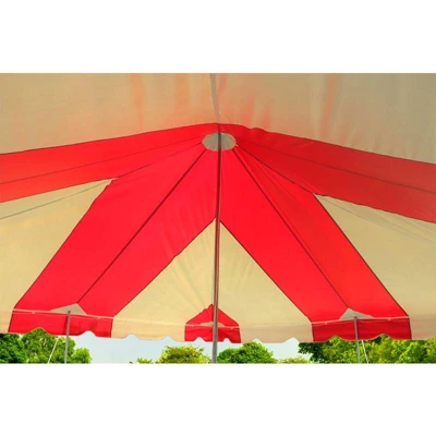 Party Tents Direct Weekender Outdoor Canopy Pole Tent, Red, 20 Ft X 20 Ft 6 Party Tents Direct Weekender Outdoor Canopy Pole Tent, Red, 20 Ft X 20 Ft - Image 4
