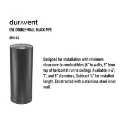 DuraVent DVL 6DVL-24 6 Inch Galvanized Steel Stainless Steel Double Wall Wood Burning Stove Pipe Connector To Vent Smoke Or Exhaust, Black 9 DuraVent DVL 6DVL-24 6 Inch Galvanized Steel Stainless Steel Double Wall Wood Burning Stove Pipe Connector To Vent Smoke Or Exhaust, Black -Coleman Camp Shop GUEST 9bb9426d 1232 4da0 84df 3fe0883a24b7