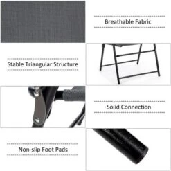 Costway 4PCS Outdoor Patio Folding Chair W/Armrest Portable Camping Lawn Garden -Coleman Camp Shop GUEST 9fab3283 9225 4648 ba24 3763b38fb60f