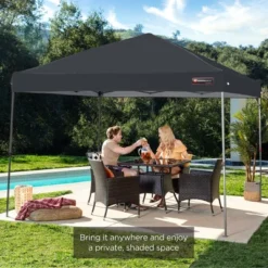 Best Choice Products 10x10ft Easy Setup Pop Up Canopy Instant Portable Tent W/ 1-Button Push, Carry Case -Coleman Camp Shop GUEST a03b737f 6c20 43f3 9b85 c444bc5cc196