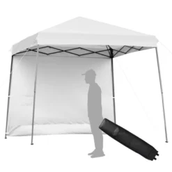 Tangkula 10x10 Ft Pop Up Canopy Tent One Person Set-up Instant Shelter With Central Lock W/ Roll-up Side Wall -Coleman Camp Shop GUEST a0b9e2ab 50da 4ae1 bbdc ac942875bb83