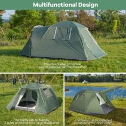 Costway 4-6 Person Camping Tent Waterproof Family Large Double-Layer Tents W/Front Porch -Coleman Camp Shop GUEST a16d4a40 676c 4871 9c6e 7b226b6757c6