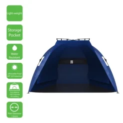Leisure Sports Pop-up Beach Tent With Carrying Bag - Blue -Coleman Camp Shop GUEST a339321c 2d48 444e 80cb 204af2e0b1bb