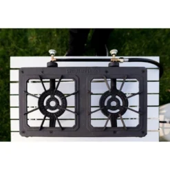 Stansport Double Burner Cast Iron Stove -Coleman Camp Shop GUEST a37556dc cbdc 4cff 8d13 a1f2e186ef87