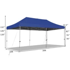 Costway 10'x20' Pop Up Canopy Tent Folding Heavy Duty Sun Shelter Adjustable W/Bag