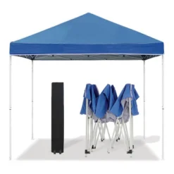Z-Shade 10 X 10 Foot Everest Instant Canopy Outdoor Camping Patio Shelter With Reliable Stakes, Steel Frame, And Roller Bag, Blue -Coleman Camp Shop GUEST a7126ba3 fe8c 4592 a36a f93fe7c5ed2b