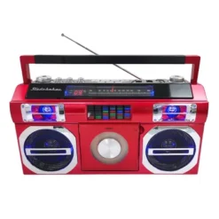 Studebaker SB2145 80's Retro Street Portable Bluetooth Boombox With FM Radio, CD Player, LED EQ And 10 Watts RMS Power -Coleman Camp Shop GUEST a739f25e f7f3 422c b763 d281afc1782e