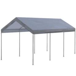 Outsunny 10' X 20' Carport, Portable Garage & Patio Canopy Tent, Adjustable Height, Anti-UV Cover For Car, Truck, Boat, Catering, Wedding -Coleman Camp Shop GUEST a7472b89 947b 4a40 8a36 ea22a84b2f0f