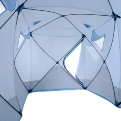 Outsunny 8 Person Ice Fishing Shelter, Waterproof Oxford Fabric Portable Pop-up Ice Tent With 4 Doors For Outdoor Fishing, Blue -Coleman Camp Shop GUEST a9f8904e 2891 4f69 b1cd 0740d1c29ed6