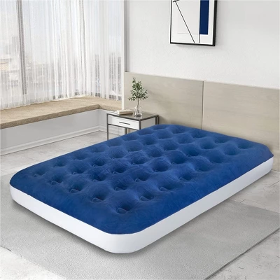 Continental Sleep 9" Inflatable Air Mattress, Comfort Coil Technology And High Capacity Pump, Good For Camping, Home And Portable Travel, Blue, 30". 2 Continental Sleep 9" Inflatable Air Mattress, Comfort Coil Technology And High Capacity Pump, Good For Camping, Home And Portable Travel, Blue, 30".