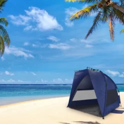 Leisure Sports Pop-up Beach Tent With Carrying Bag - Blue -Coleman Camp Shop GUEST adc7c898 ada7 488d 8abf 89c32866cf76