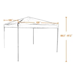 Outdoor Patio Pop-Up Canopy Tent With Wheeled Bag - Captiva Designs -Coleman Camp Shop GUEST b2615e2a 3c20 47dc b592 943fce59d9bb