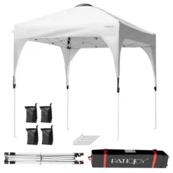 Costway 6.6x6.6 FT Pop Up Canopy Tent Shelter Height Adjustable W/ Roller Bag -Coleman Camp Shop GUEST b3d1d7be a9a8 4788 9b6c 1d342e1be087