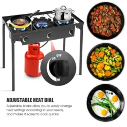 Costway Portable Propane 225,000-BTU 3 Burner Gas Cooker Outdoor Camp Stove BBQ -Coleman Camp Shop GUEST b3e7a509 006c 4d65 9099 99d9833f44e3