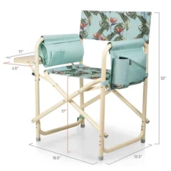 Picnic Time Outdoor Directors Chair - Tropical -Coleman Camp Shop GUEST b4f5606d 4cab 442a 919f be15cef49552